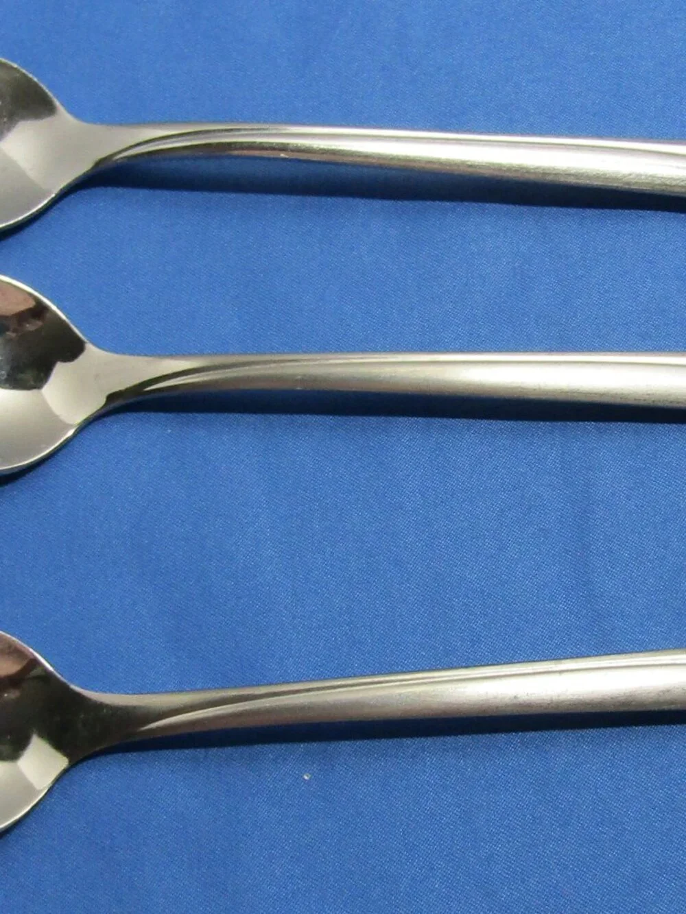 Oneida Community SHORELINE Stainless Glossy Silverware Ice Tea Spoons 3 pieces